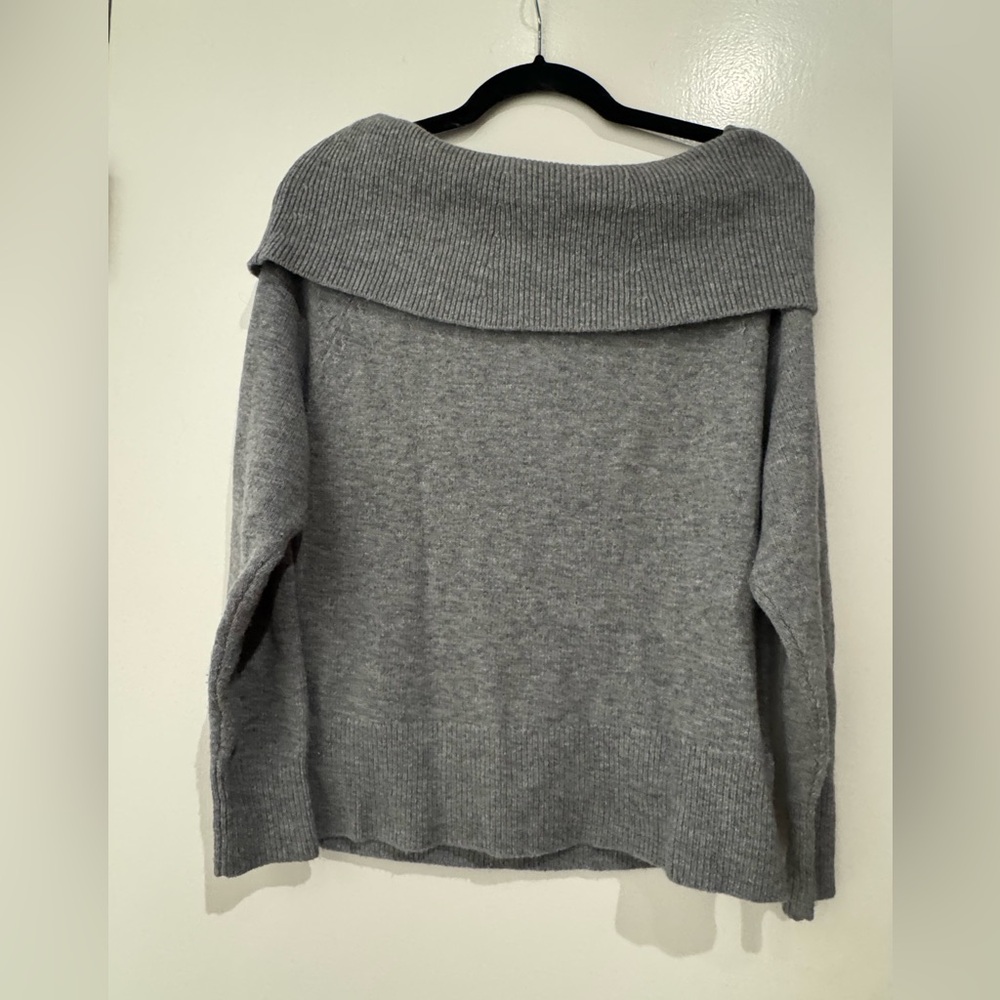Paige Izabella off the shoulder sweater in grey. Size small. - Picture 2 of 3